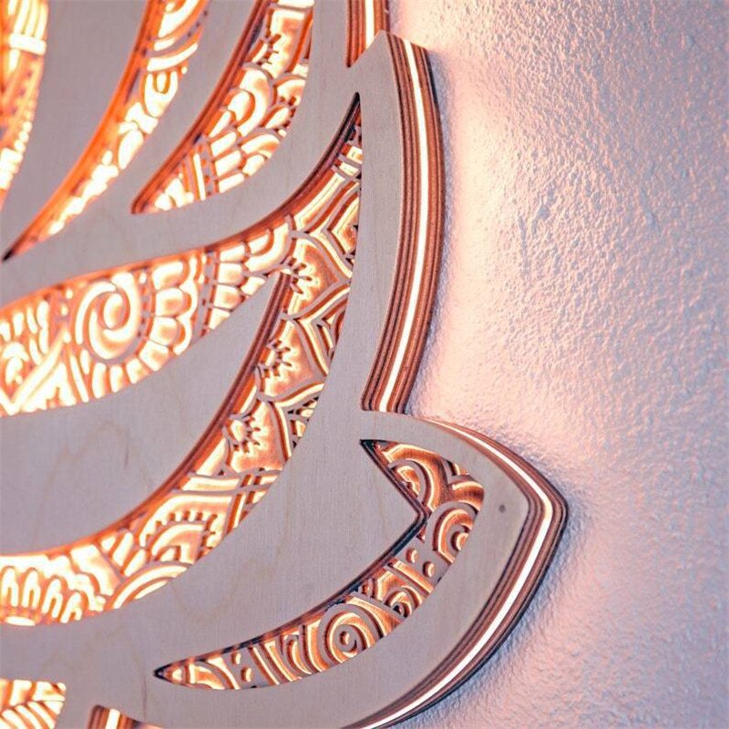 Spiritual Lotus Decorative Wall Lamp for Tranquil Ambiance-Orizon Depot