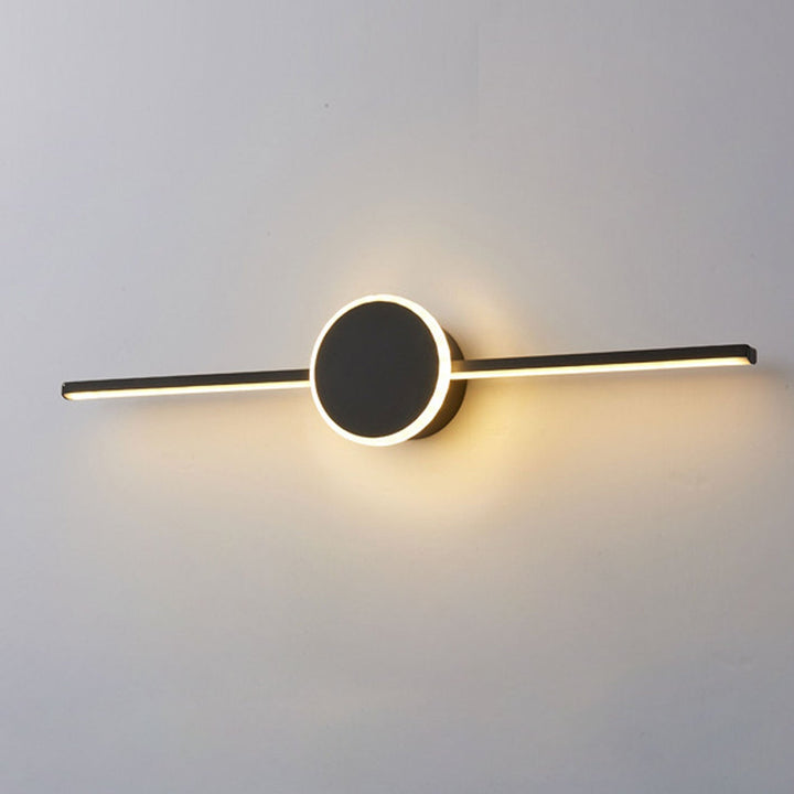 Nordic Minimalist Long Disc LED Vanity Light Wall Sconce Light-Orizon Depot