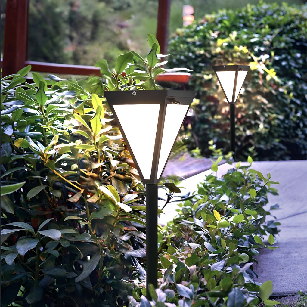 Sleek Solar LED 2.6W Waterproof Outdoor Pathway Post Light