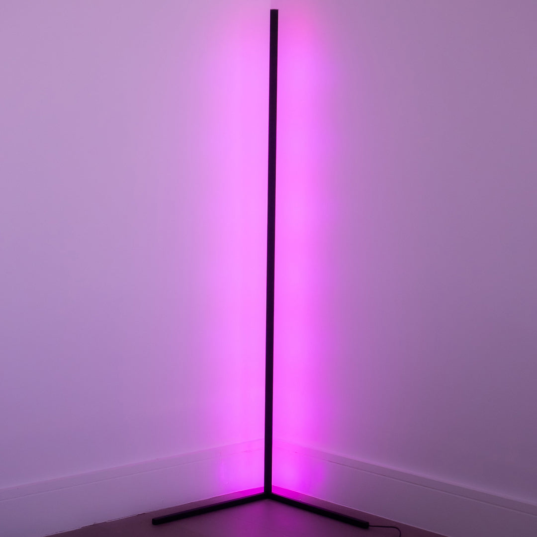 Modern Corner LED Floor Lamp – Space-Saving Minimalist Design-Orizon Depot