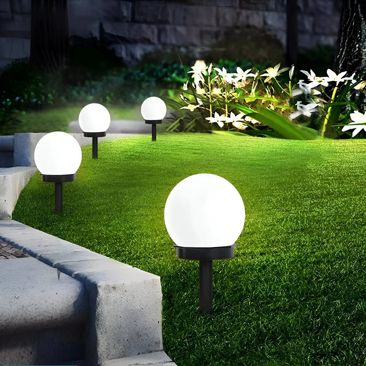 Set of 3 Waterproof Solar Pathway Lights for Outdoor Illumination-Orizon Depot