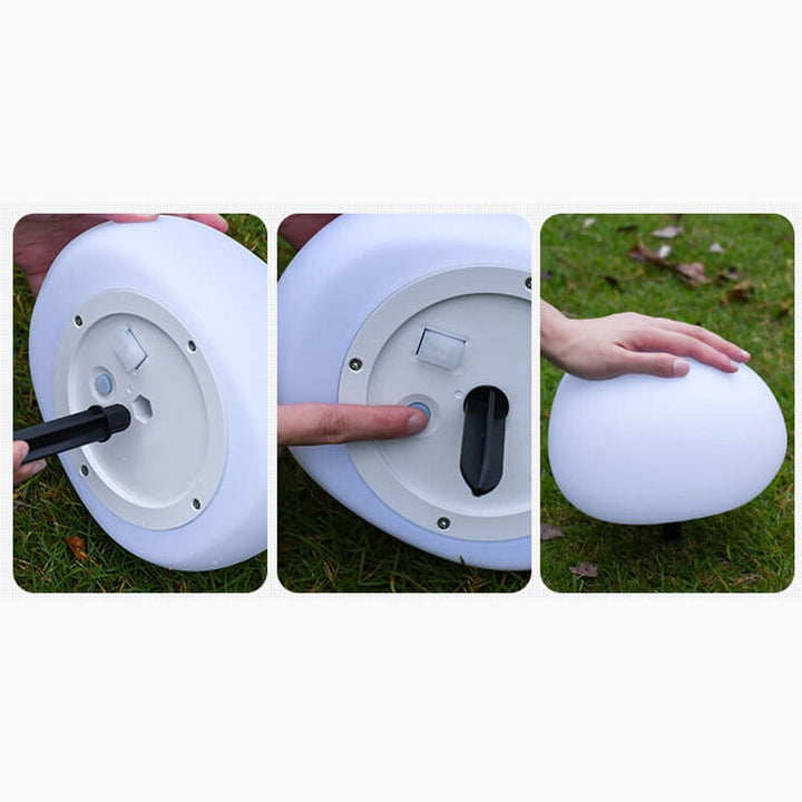 Solar Waterproof PE Spherical LED Lawn Light For Outdoor-Orizon Depot