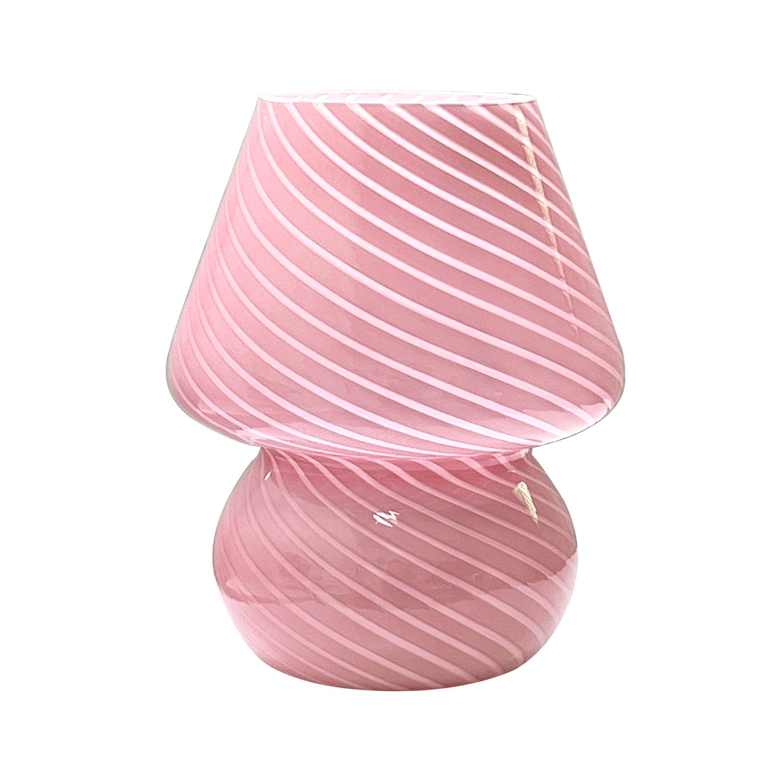 Murano-Style Glass Mushroom Lamp | Dimmable USB Table Light