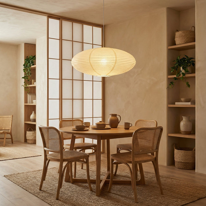Japanese Wabi-Sabi Paper Pendant Lamp-Orizon Depot