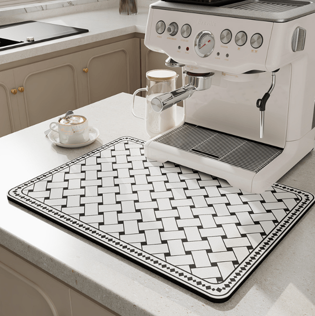 Quick-Drying Diatomite Kitchen Mat | Keeps Countertop Dry