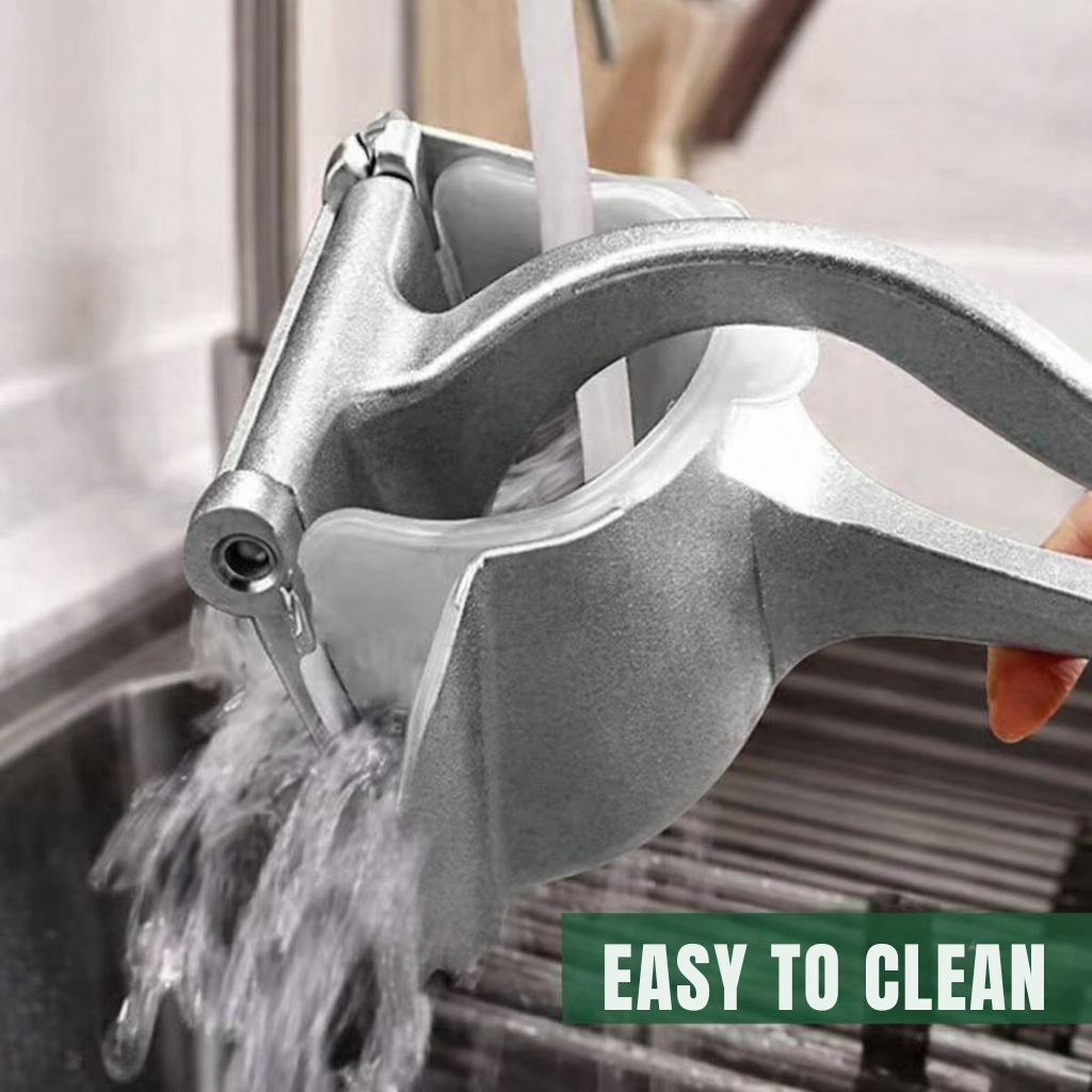 Stainless Steel Manual Citrus Juicer with Non-Slip Lever Grip