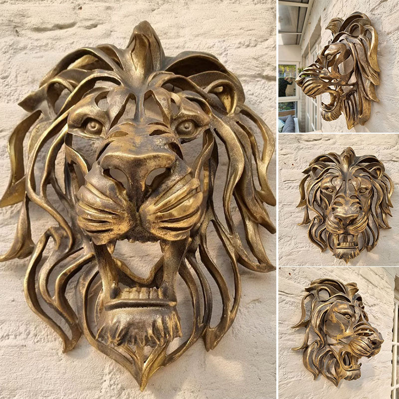 Lion Head Wall Art for Home Decor and Unique Wall Accent-Orizon Depot
