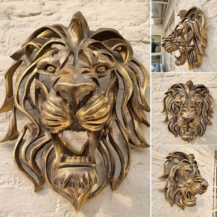 Lion Head Wall Art for Home Decor and Unique Wall Accent-Orizon Depot