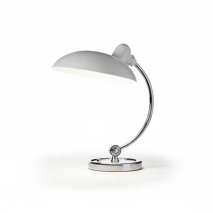 Scandi-Inspired Table Lamp | Curved Metal Design for Modern Decor