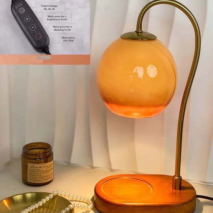 Adjustable Flameless Wax Melting Table Lamp with Candle Warmer-Orizon Depot