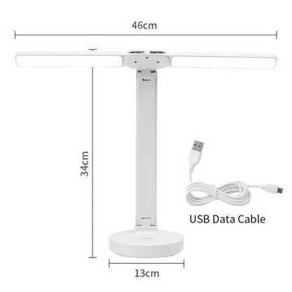 Adjustable Rechargeable Reading Lamp - Dimmable with Phone Table-Orizon Depot