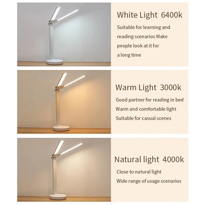 Adjustable Rechargeable Reading Lamp - Dimmable with Phone Table-Orizon Depot