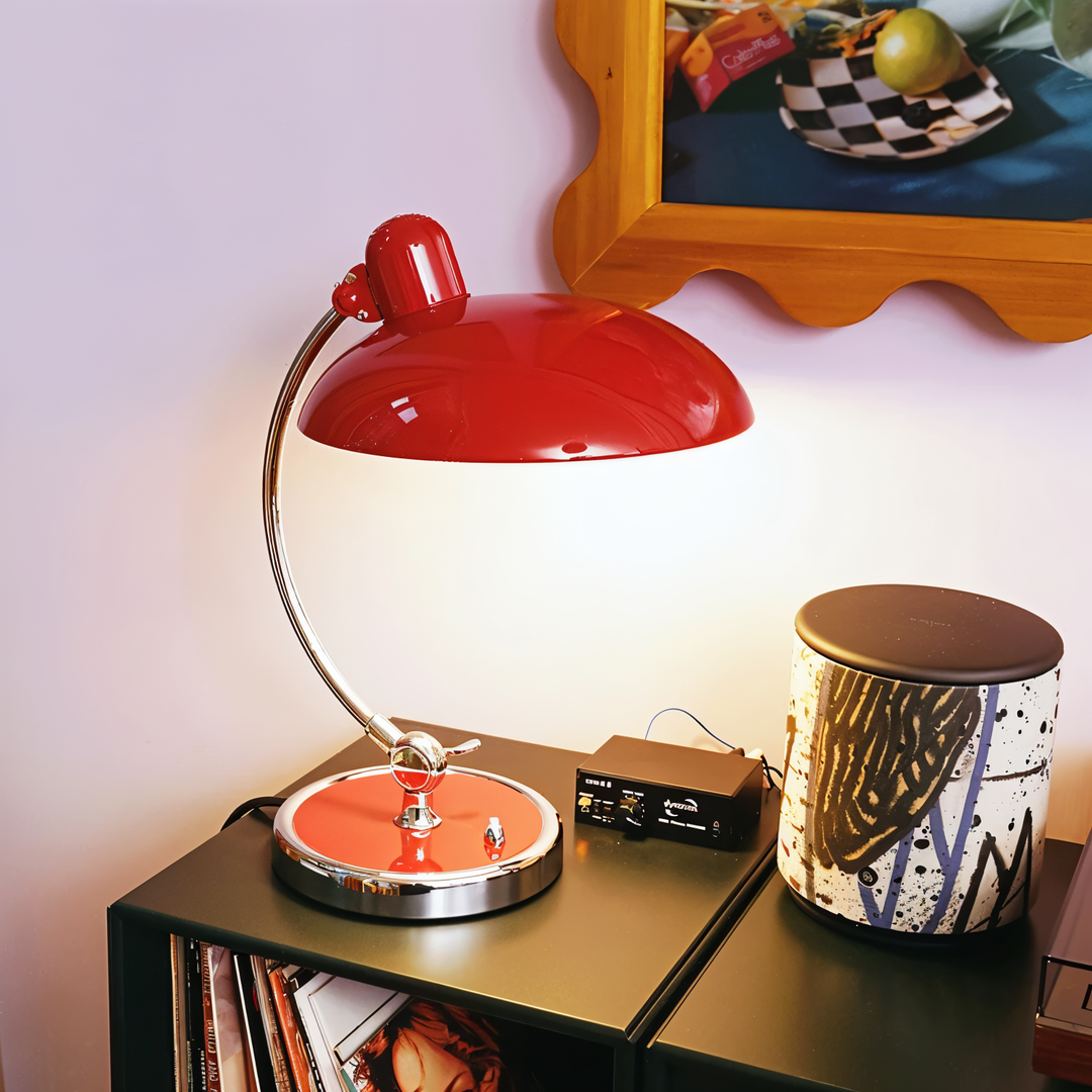 Adjustable Vintage Iron Dome Table Lamp for Desk & Reading Corners-Orizon Depot