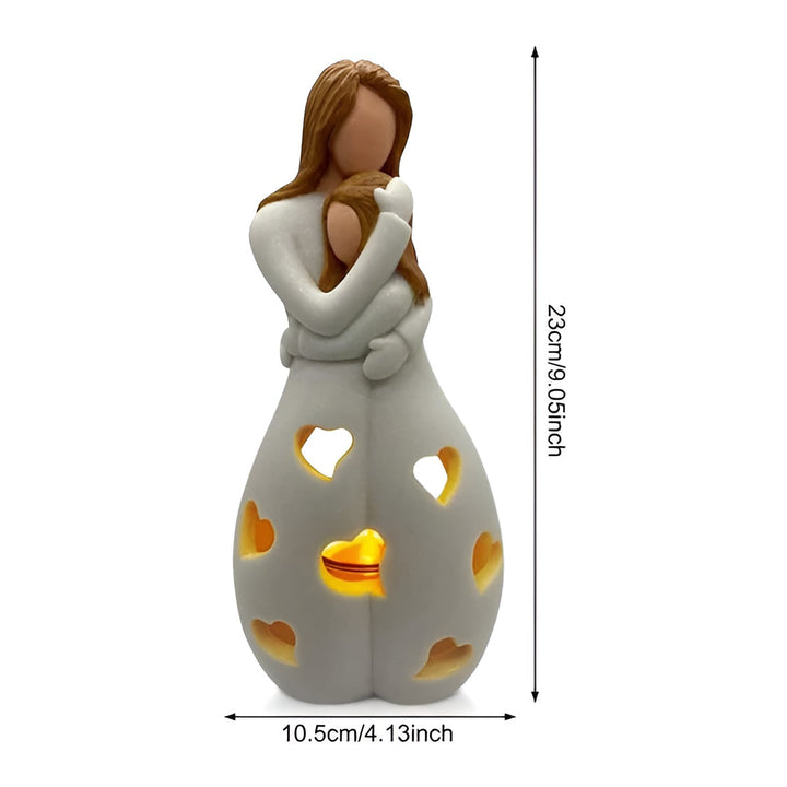 Mother-Daughter Figure Flickering Candle Holder - LoveGlow-Orizon Depot