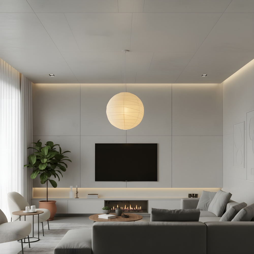 Akari A Rice Paper Pendant Light-Orizon Depot