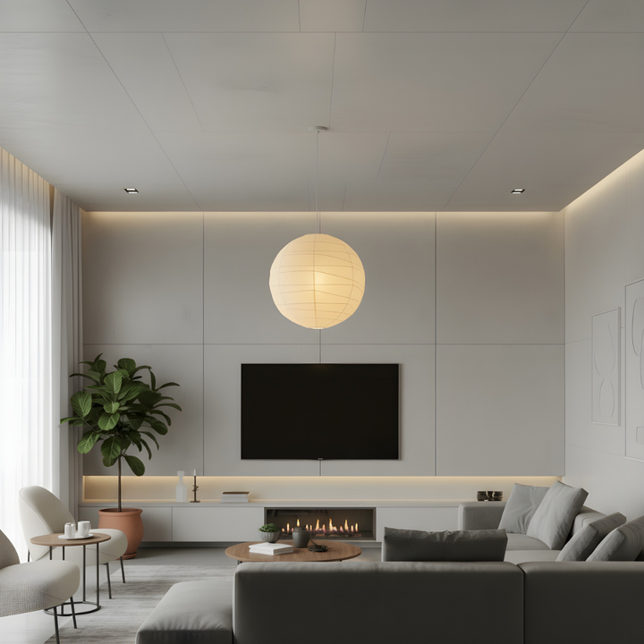 Akari A Rice Paper Pendant Light-Orizon Depot