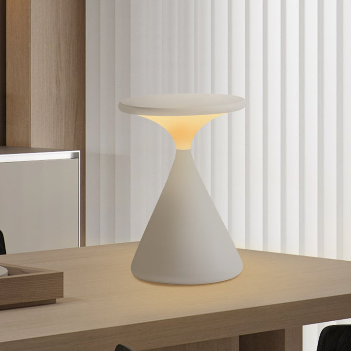 Cordless LED Table Lamp – Rechargeable, Dimmable, Modern Hourglass Design-Orizon Depot