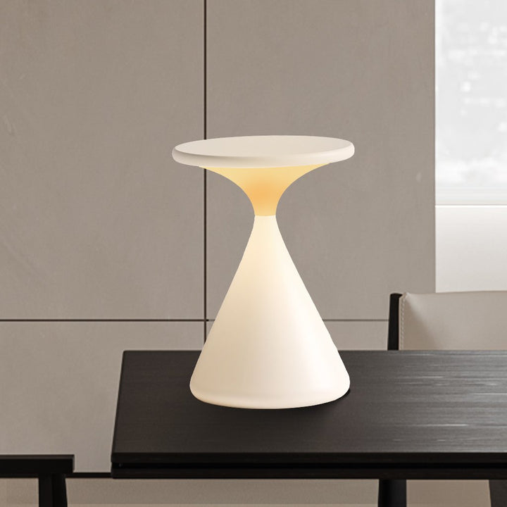 Cordless LED Table Lamp – Rechargeable, Dimmable, Modern Hourglass Design-Orizon Depot