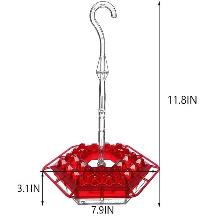 Ant-Proof Hummingbird Feeder with Outdoor Hanging Perch-Orizon Depot
