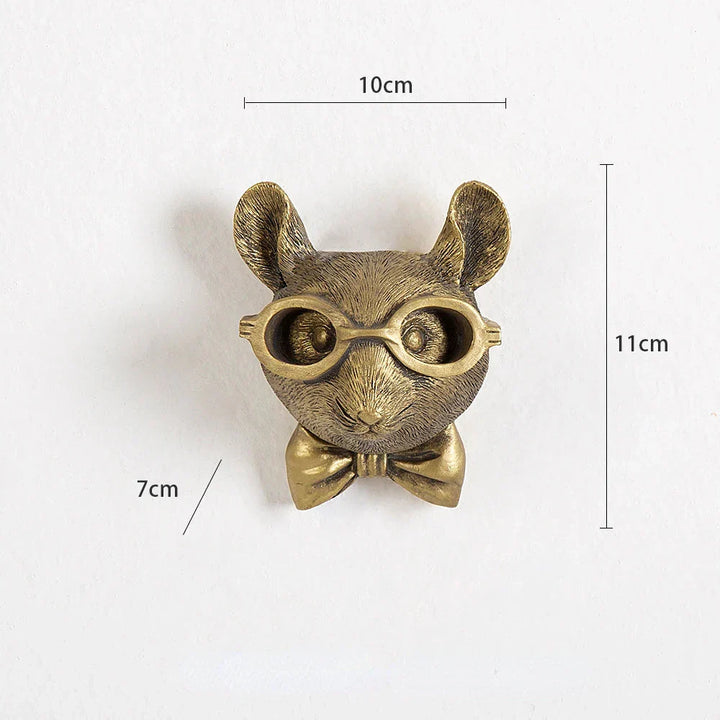 Antique Bronze Resin Deer Head Wall Hook for Decorative Storage-Orizon Depot