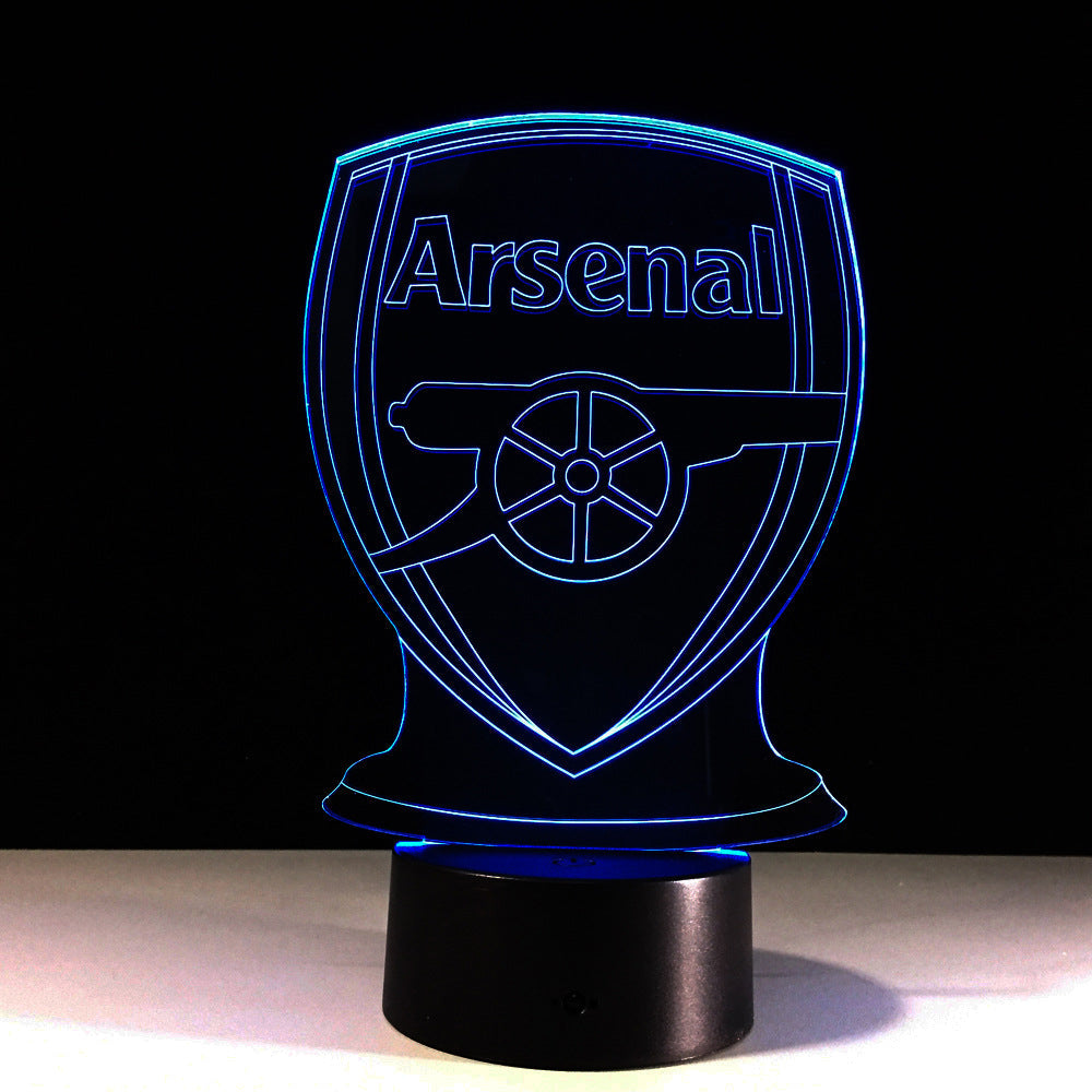3D Optical Illusion Lamp - Football Arsenal Design-Orizon Depot