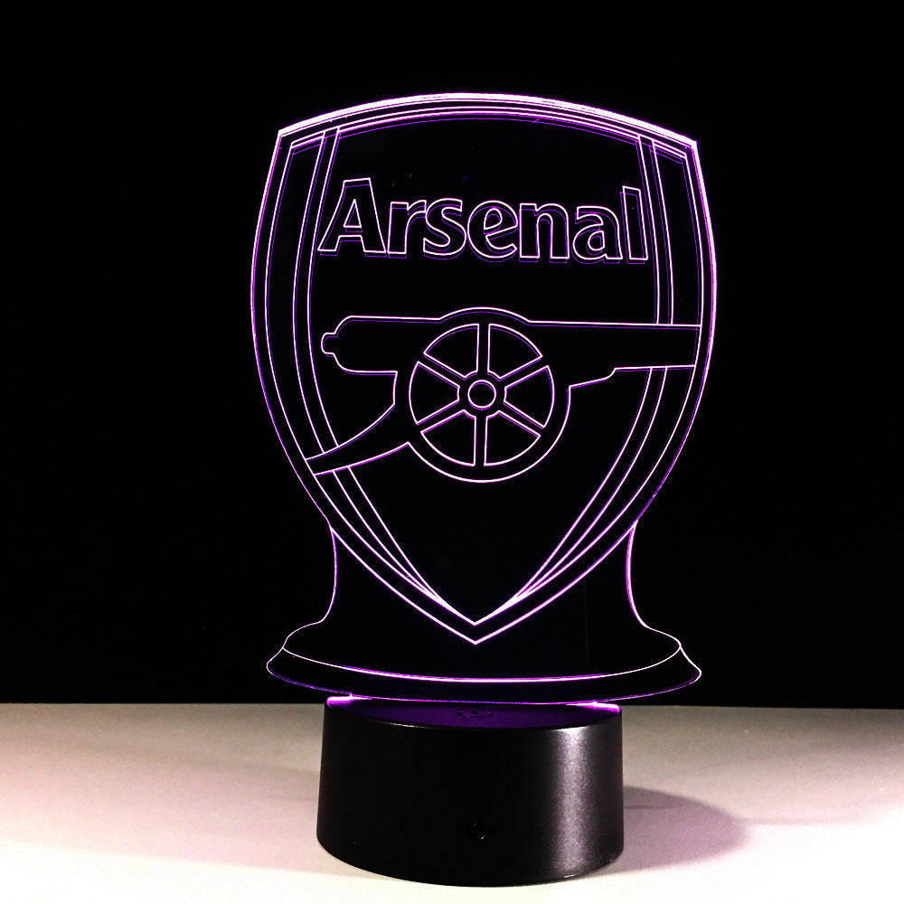 3D Optical Illusion Lamp - Football Arsenal Design-Orizon Depot