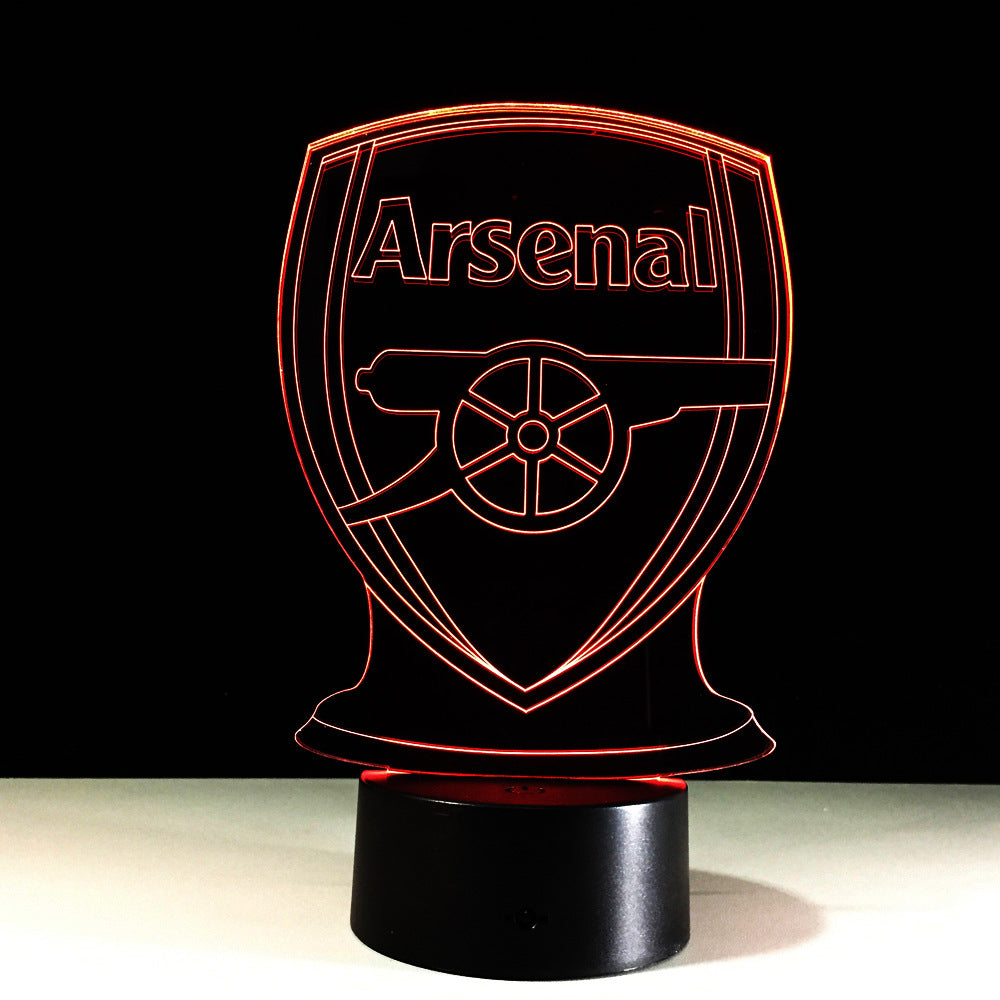 3D Optical Illusion Lamp - Football Arsenal Design-Orizon Depot