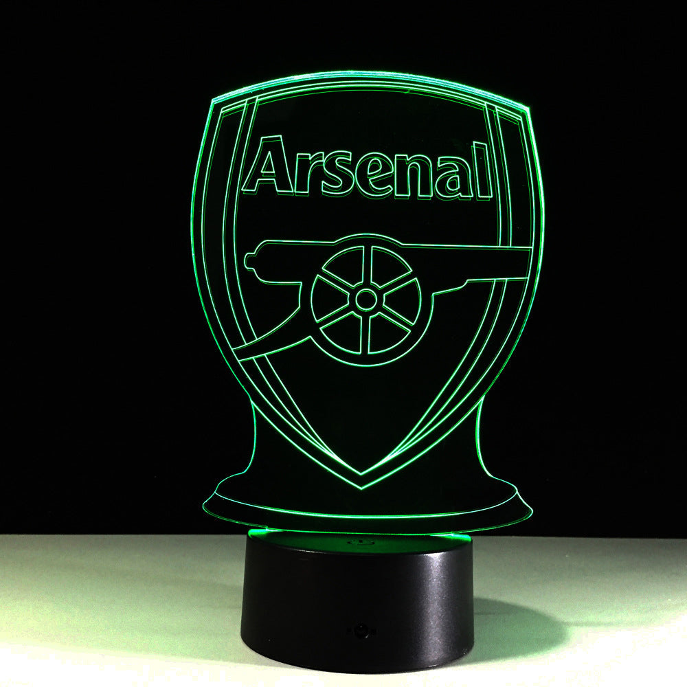 3D Optical Illusion Lamp - Football Arsenal Design-Orizon Depot
