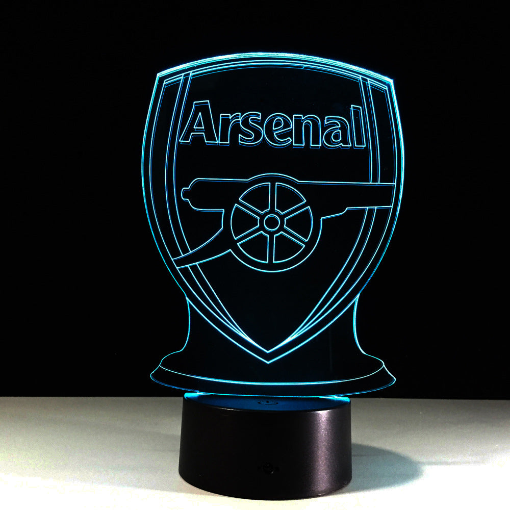 3D Optical Illusion Lamp - Football Arsenal Design-Orizon Depot