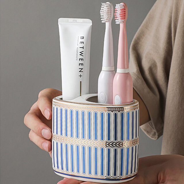 Luxurious Art Deco Bathroom Accessory Holder-Orizon Depot