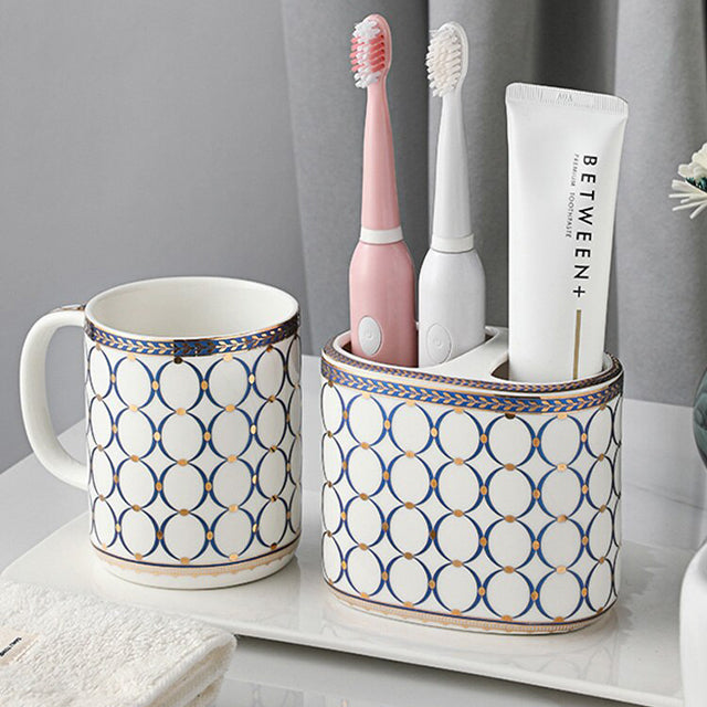 Luxurious Art Deco Bathroom Accessory Holder-Orizon Depot