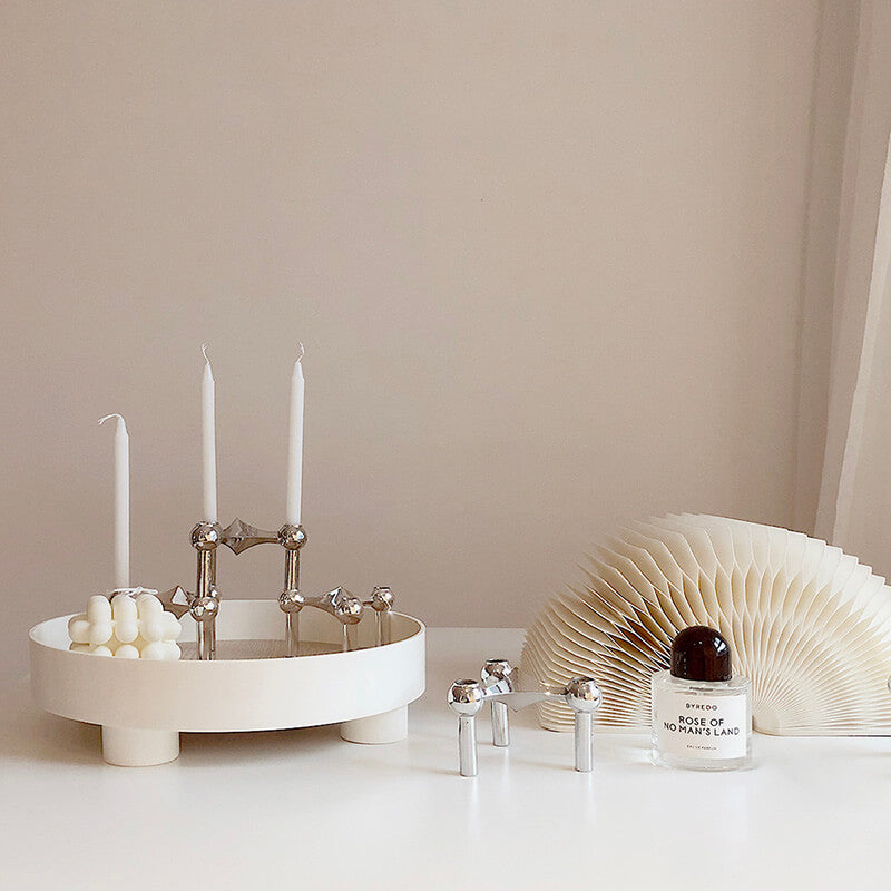 Artistic Metal Candle Holder for Elegant Home Décor-Orizon Depot