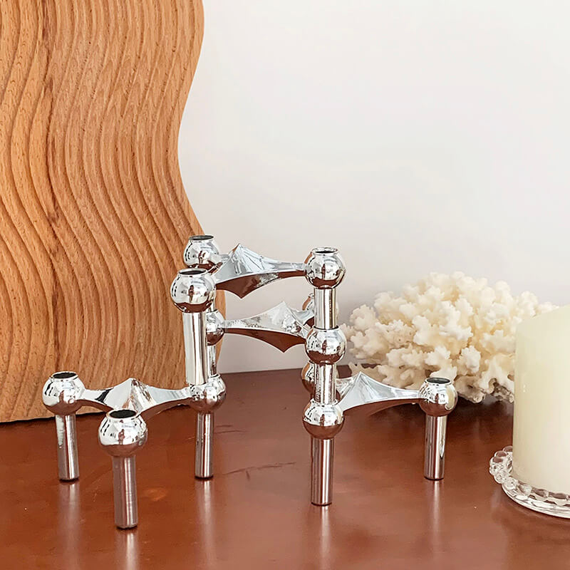 Artistic Metal Candle Holder for Elegant Home Décor-Orizon Depot