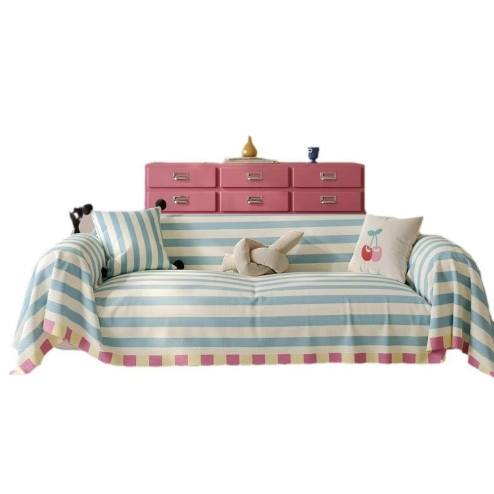 Pastel Striped Sofa Cover for Stylish Home Decor-Orizon Depot