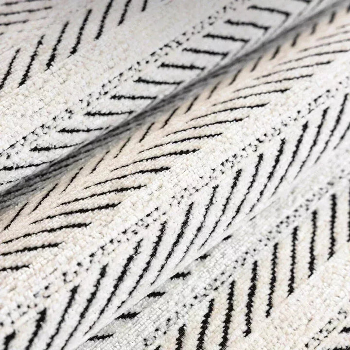 Herringbone Scallop Edge Sofa Cover for Stylish Home Decor-Orizon Depot