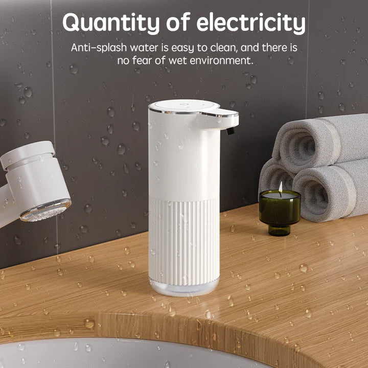 Automatic 360ML Foam Liquid Soap Dispenser in White-Orizon Depot