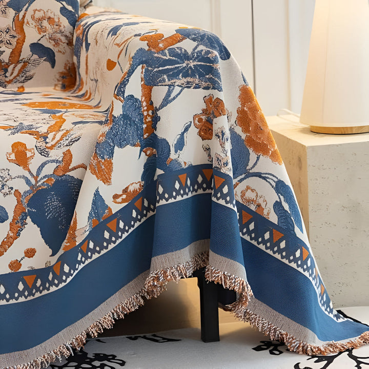 Autumn Vines Jacquard Sofa Cover for Stylish Home Decor-Orizon Depot