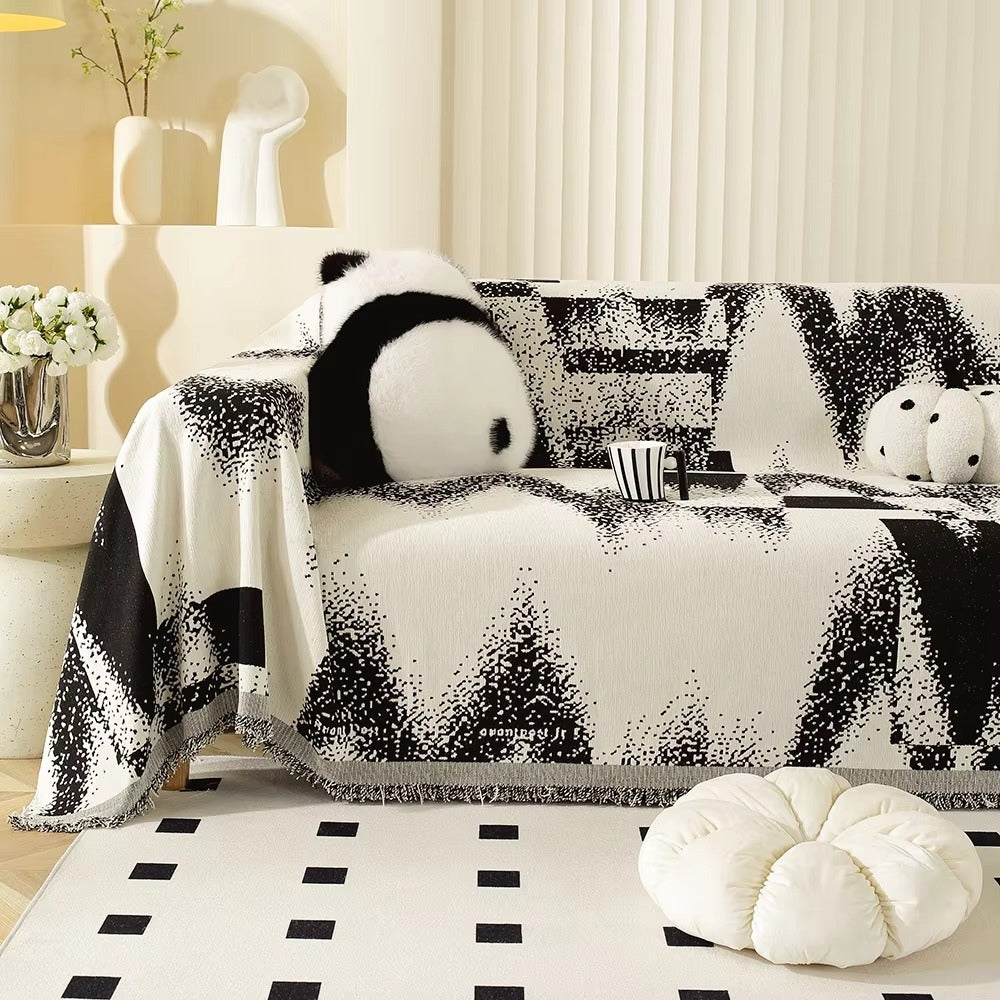 Avant-Garde Abstract Chenille Sofa Cover for Stylish Home Decor-Orizon Depot