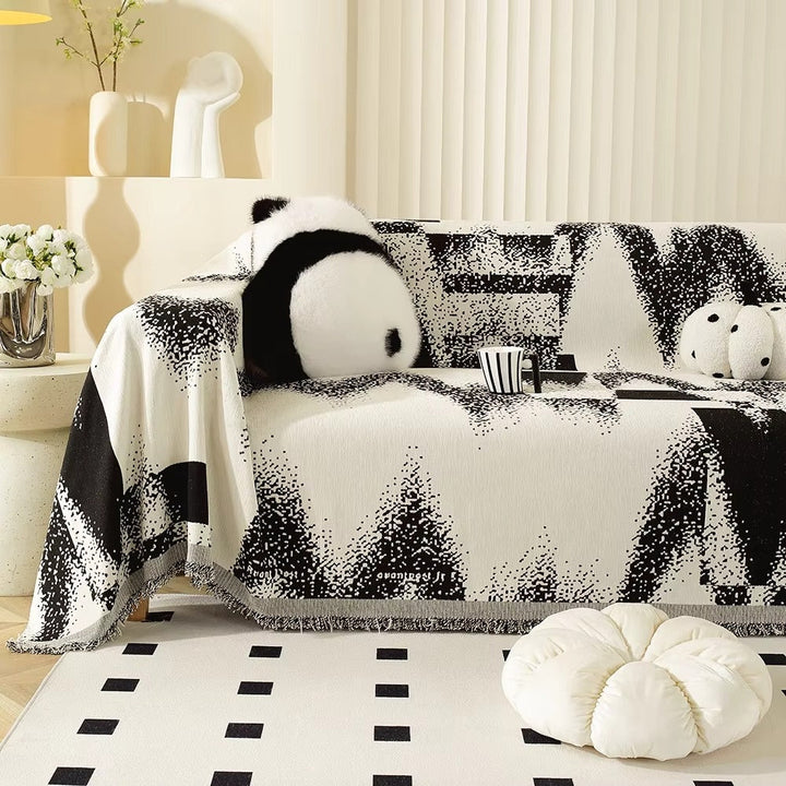 Avant-Garde Abstract Chenille Sofa Cover for Stylish Home Decor-Orizon Depot