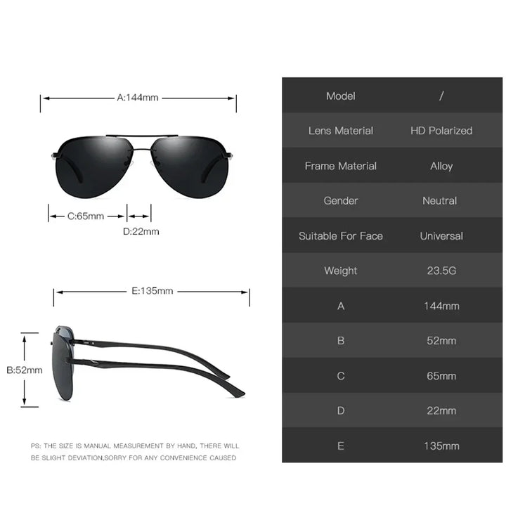 Aviator Sunglasses with Metal Frame and Mirror Lens-Orizon Depot