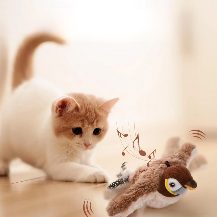 Interactive Fluttering Bird Cat Toy for Engaging Playtime