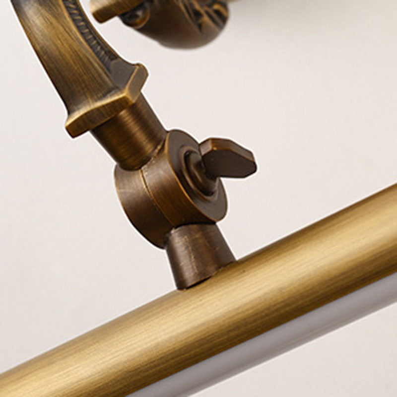 Traditional Vintage Long Copper LED Wall Sconce Light For Bathroom-Orizon Depot