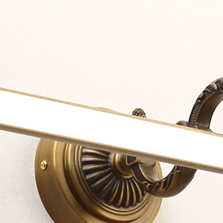 Traditional Vintage Long Copper LED Wall Sconce Light For Bathroom-Orizon Depot