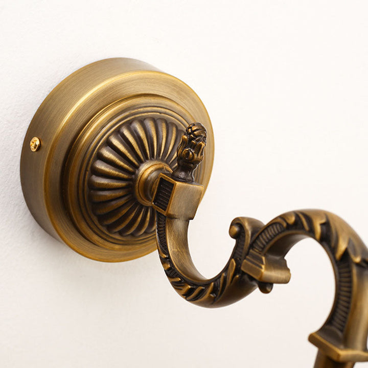 Traditional Vintage Long Copper LED Wall Sconce Light For Bathroom-Orizon Depot