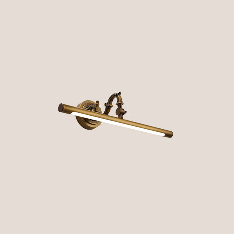 Traditional Vintage Long Copper LED Wall Sconce Light For Bathroom-Orizon Depot