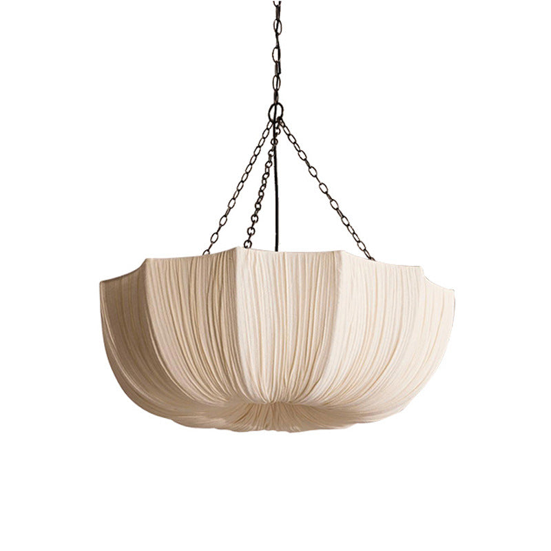 Traditional French Petal Fabric Shade 3/5-Light Dining Chandelier-Orizon Depot