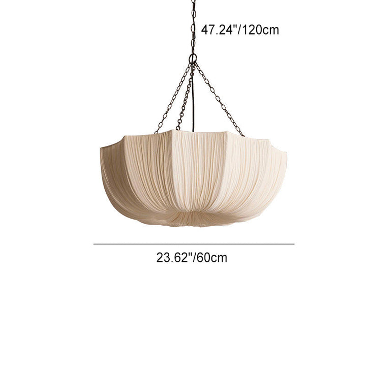 Traditional French Petal Fabric Shade 3/5-Light Dining Chandelier-Orizon Depot