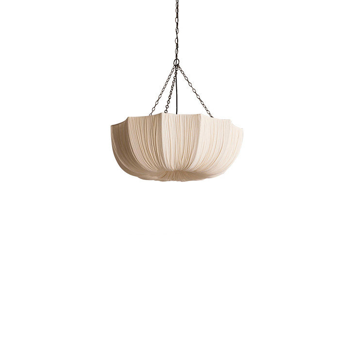 Traditional French Petal Fabric Shade 3/5-Light Dining Chandelier-Orizon Depot