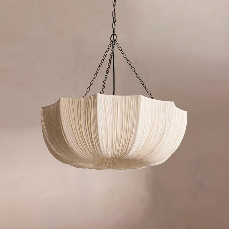 Traditional French Petal Fabric Shade 3/5-Light Dining Chandelier-Orizon Depot