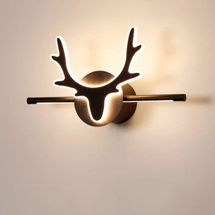 Contemporary Scandinavian Deer Design Iron Acrylic LED Vanity Wall Sconce Lamp for Bathroom Mirror-Orizon Depot